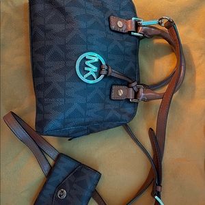 Michael Kors bag and wallet